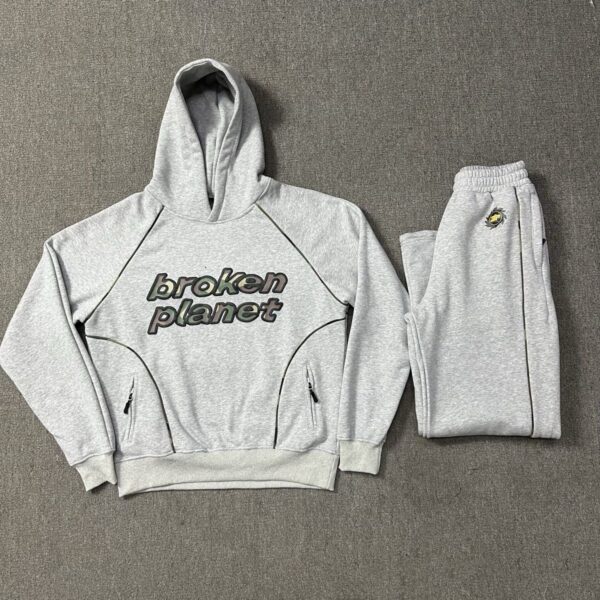 Broken Planet Grey/Camo Hoodie + Joggers